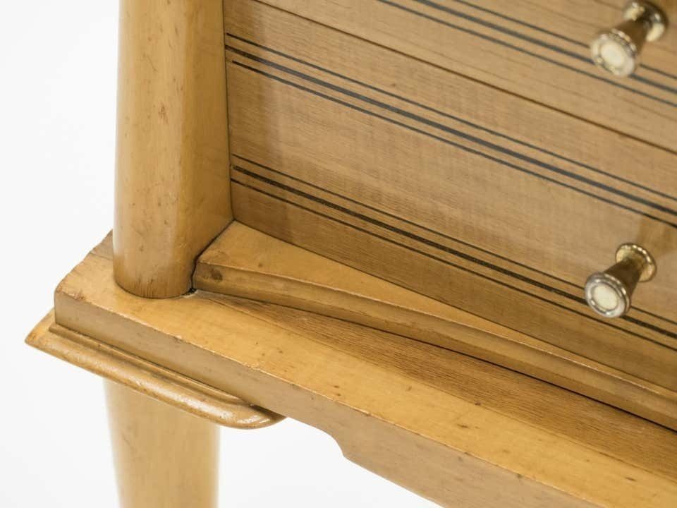 photo furniture Tables de chevet françaises en sycomore, 2 tiroirs, attribuées à Suzanne Guiguichon, années 1950