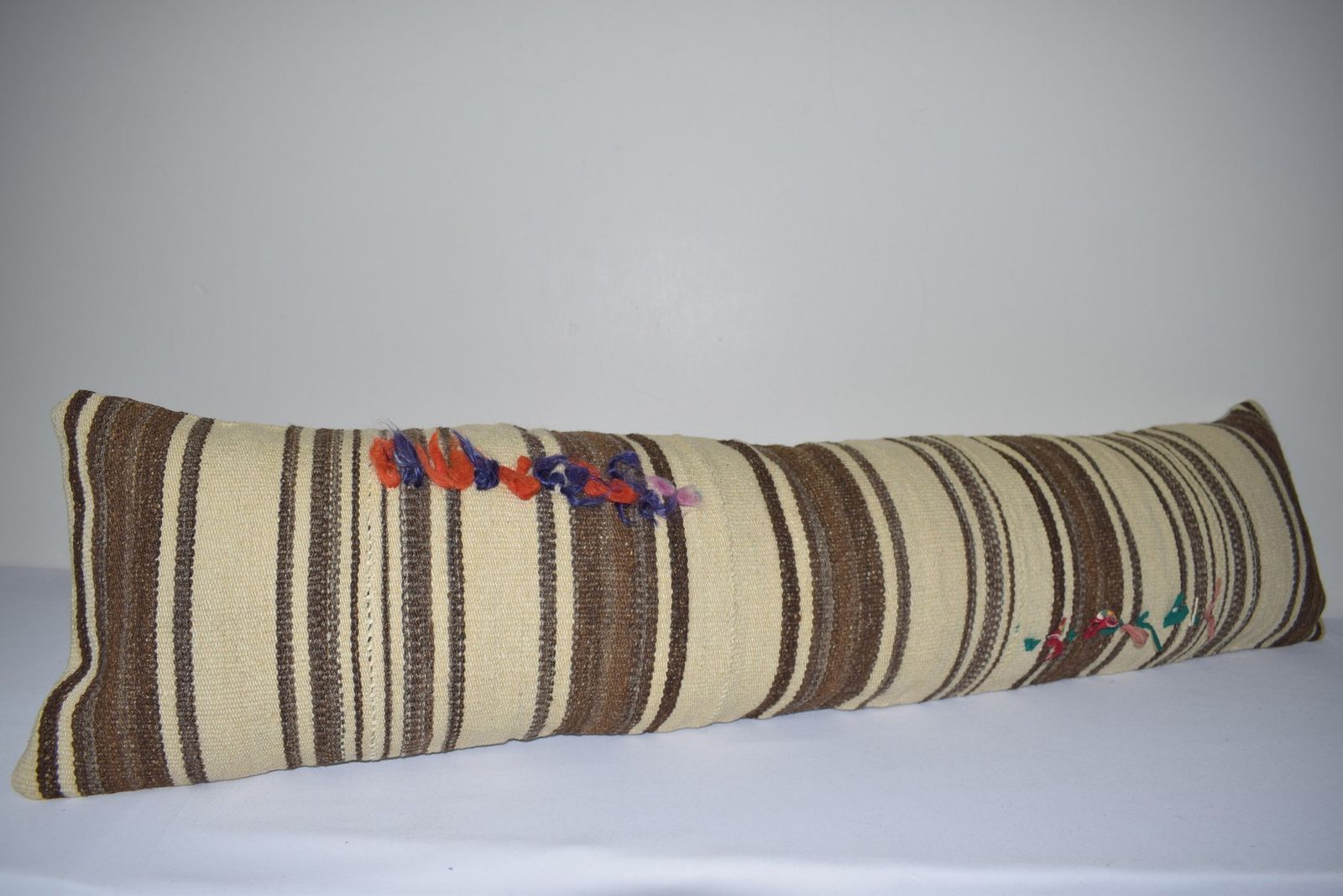 Bohemian Wool Kilim Cushion Cover photo for sale
