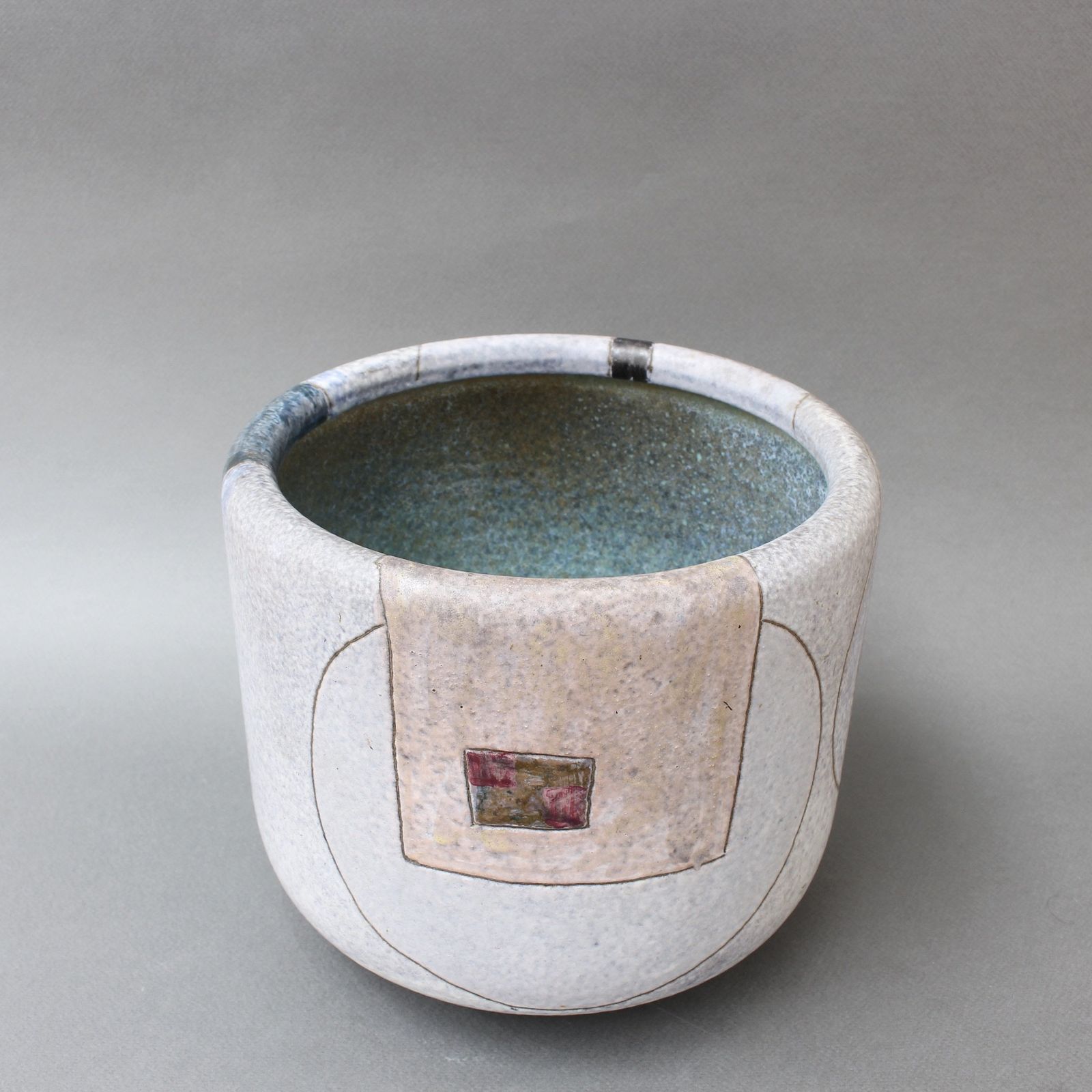 Mid Century Ceramic Cachepot By Giovanni Toccafondo (Circa 1970s) photo vinterior
