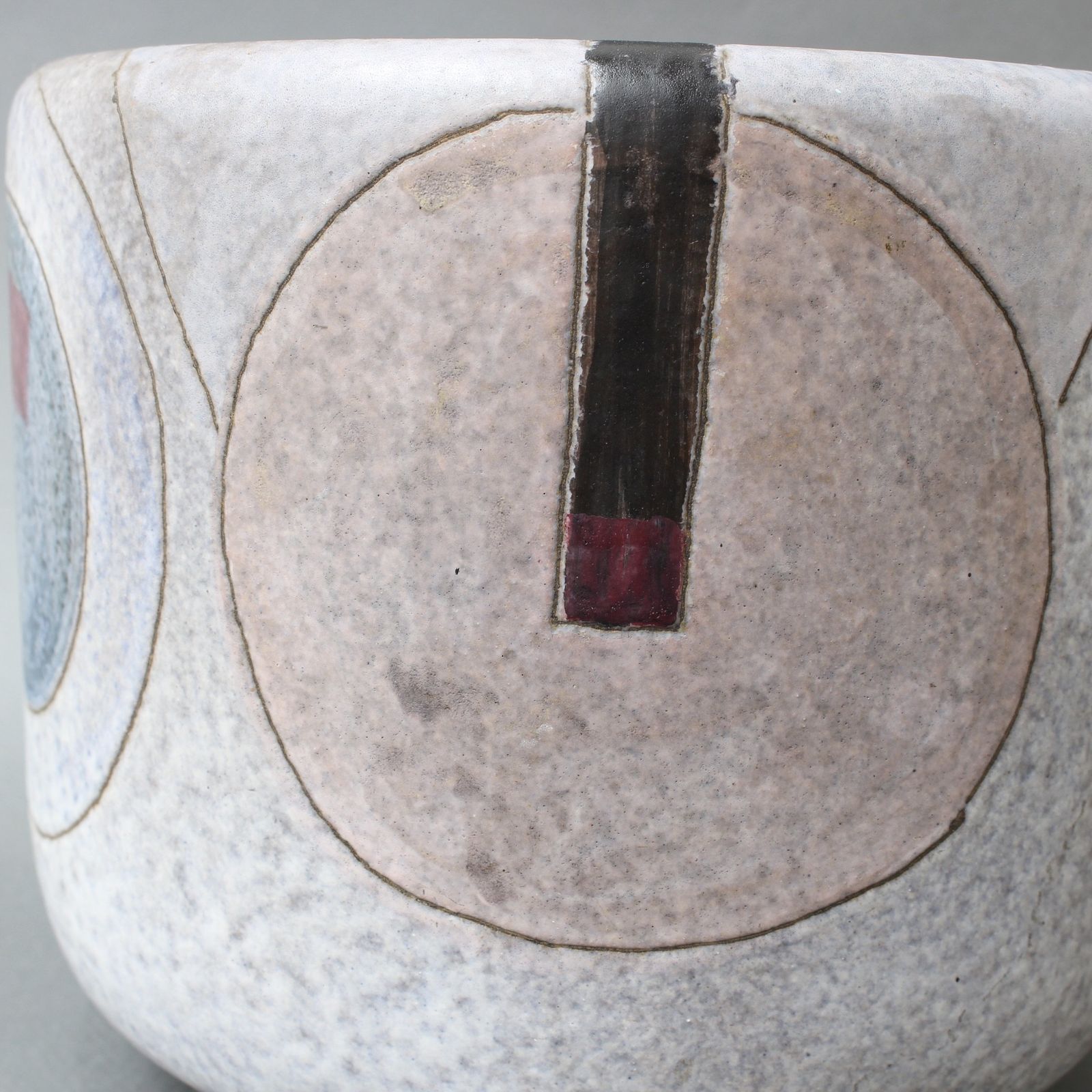 Home Decor Mid Century Ceramic Cachepot By Giovanni Toccafondo (Circa 1970s) photo