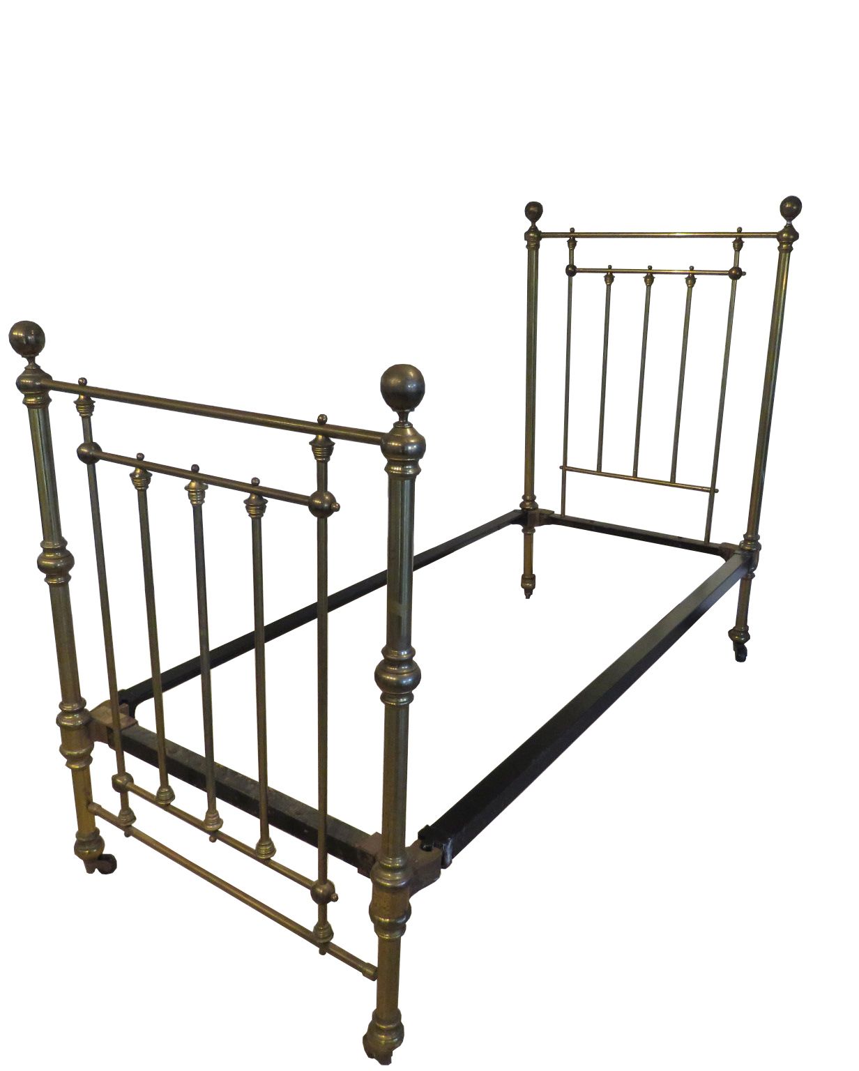 English Victorian Brass Bedstead