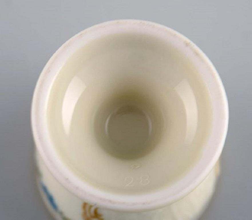 Six Rosenthal Classic Rose Egg Cups In Hand Painted Porcelain, Mid 20th Century photo Home Decor