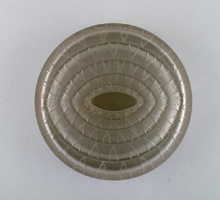 Early And Rare René Lalique, Art Deco "Grenoble" Lidded Box In Art Glass photo furniture