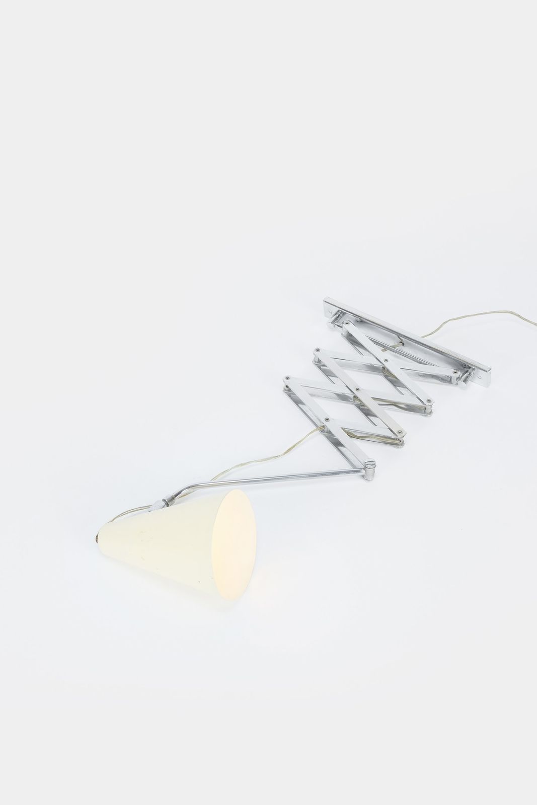 Stilnovo Attr. Scissors Wall Lamp Chrome 50s photo furniture