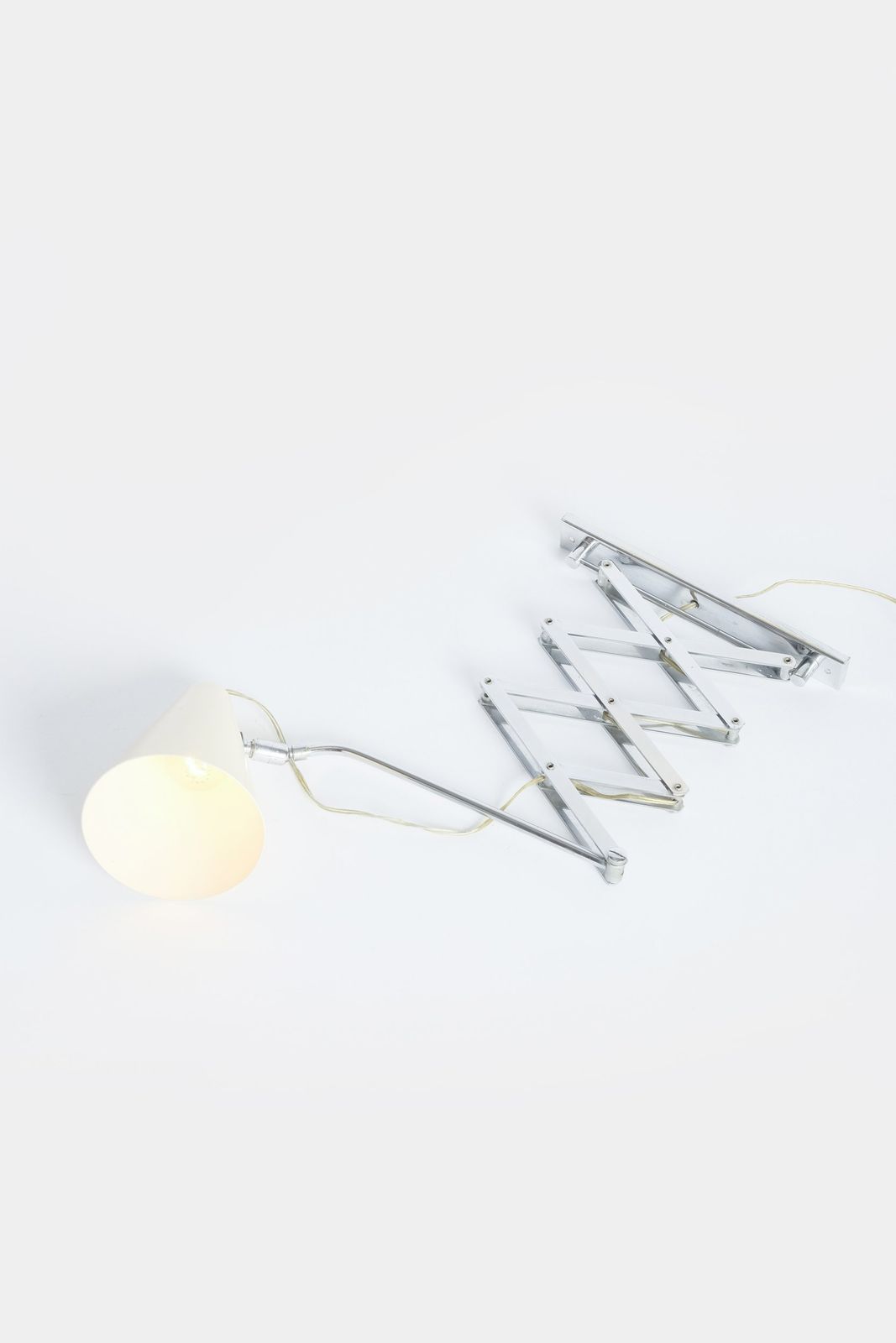 Stilnovo Attr. Scissors Wall Lamp Chrome 50s photo for sale