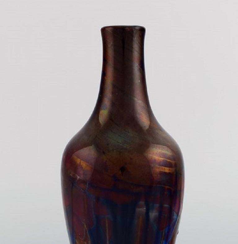 Karl Hansen Reistrup For Kähler, Antique Vase In Glazed Ceramics, 1890s photo 567.0