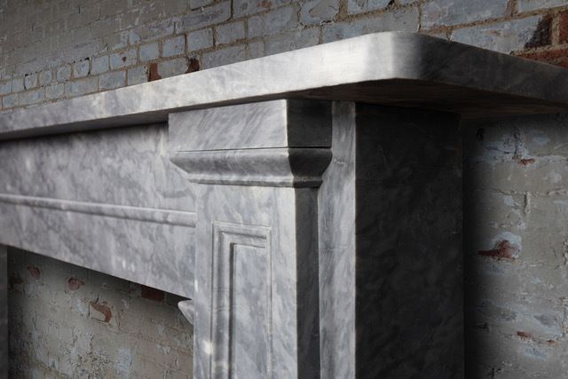 Stunning Georgian Dove Grey Marble Surround photo for sale