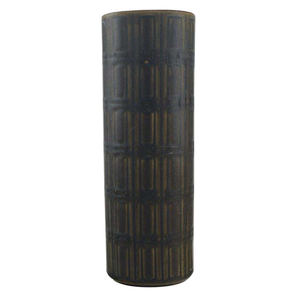 Arabia, Finland, Vase In Glazed In Ceramics, Glaze In Dark Green Shades photo furniture