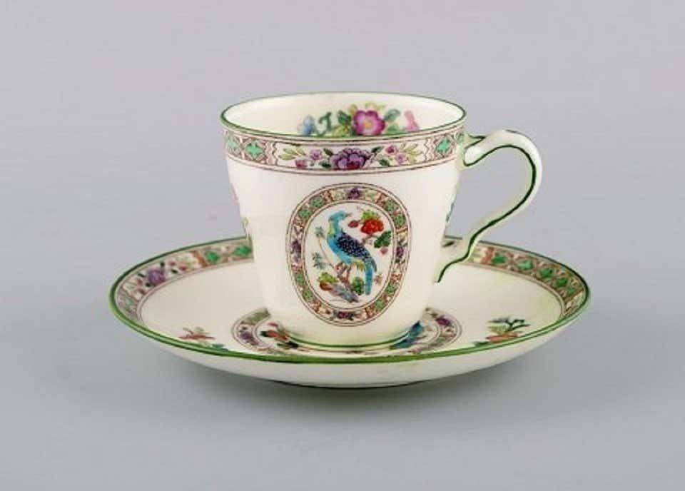 Wedgwood, England, Coffee Service For 12 People In Hand Painted Porcelain photo furniture