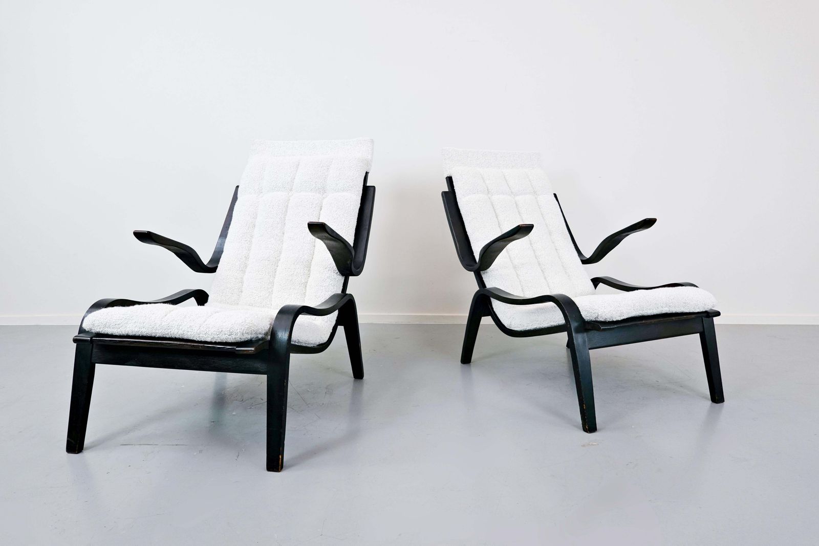 Pair Of Bentwood Armchairs By Jan Vanek For Up Zavodny, 1930s