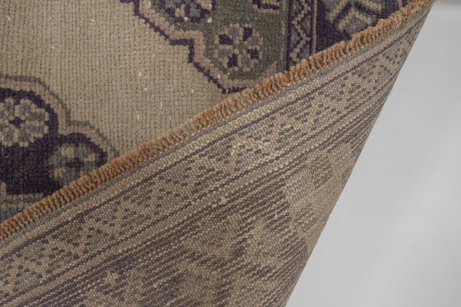 photo furniture Oushak Runner Rug Turkish Hand Knotted Distressed Hallway Rug 75 X 348 Cm