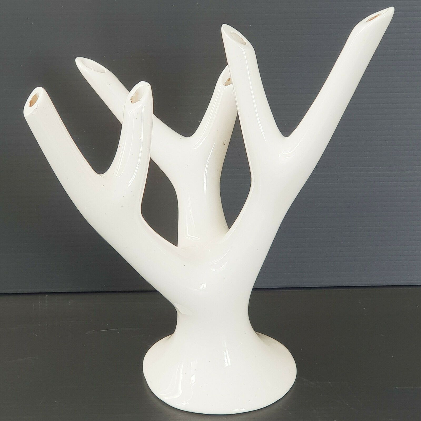 Vase Tree Branches Ceramic 1960 1970 Vintage 60s 70s Space Age Pop
