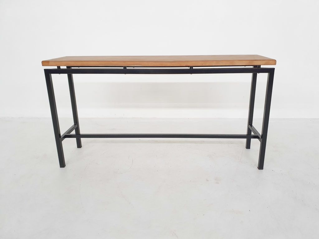 Mid Century Teak And Metal Side Table, The Netherlands 1960s photo furniture