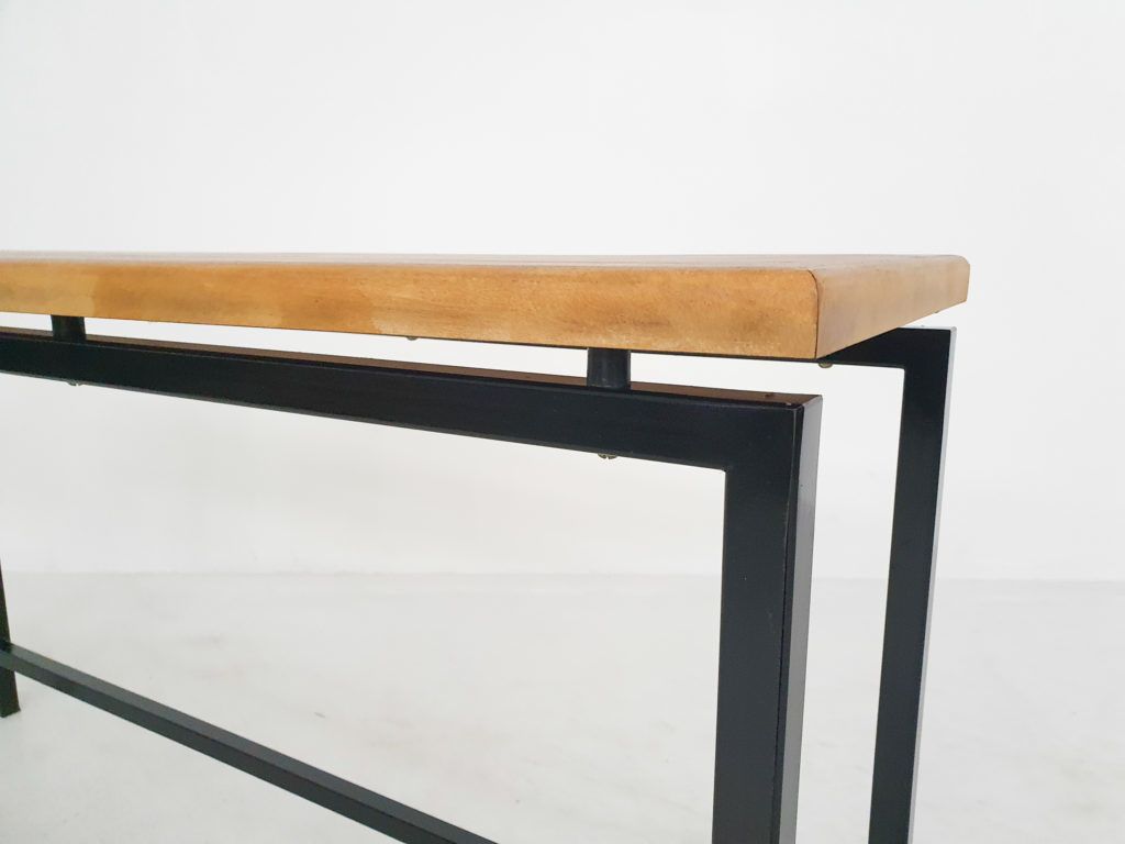 Mid Century Teak And Metal Side Table, The Netherlands 1960s photo buy
