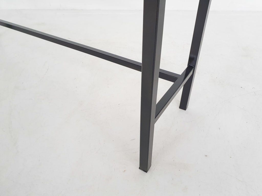 Mid Century Teak And Metal Side Table, The Netherlands 1960s photo vintage