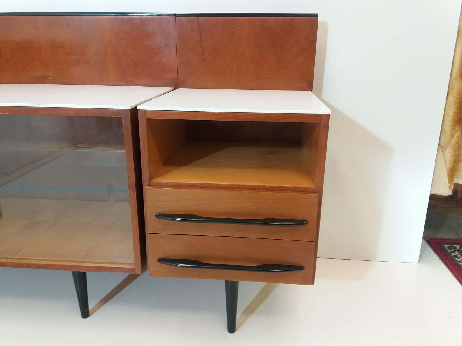 Composition Chest Of Drawer And Writing Desk Designed By Mojmít Požár, 1960s photo vinterior