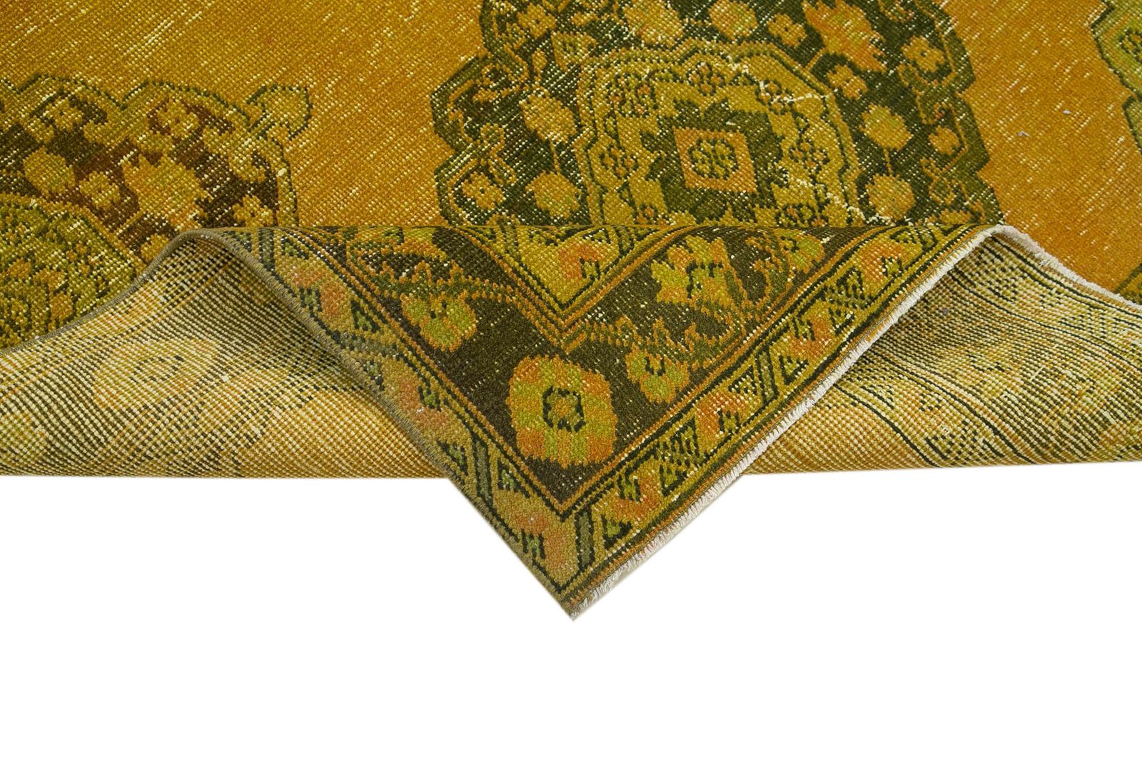 Vintage Antique Yellow Runner Carpet photo vinterior
