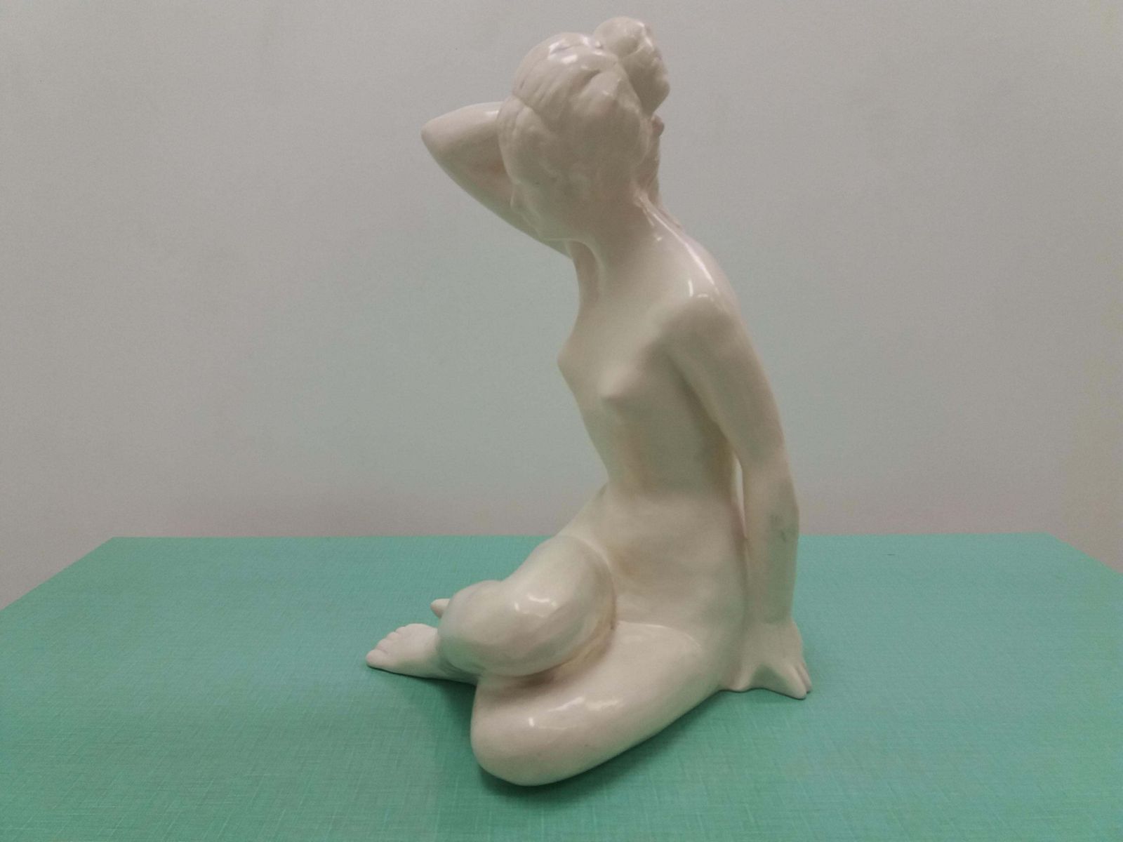 Mid Century Sculpture Nude Woman Designed By Bohumil Kokrda, 1960s photo furniture