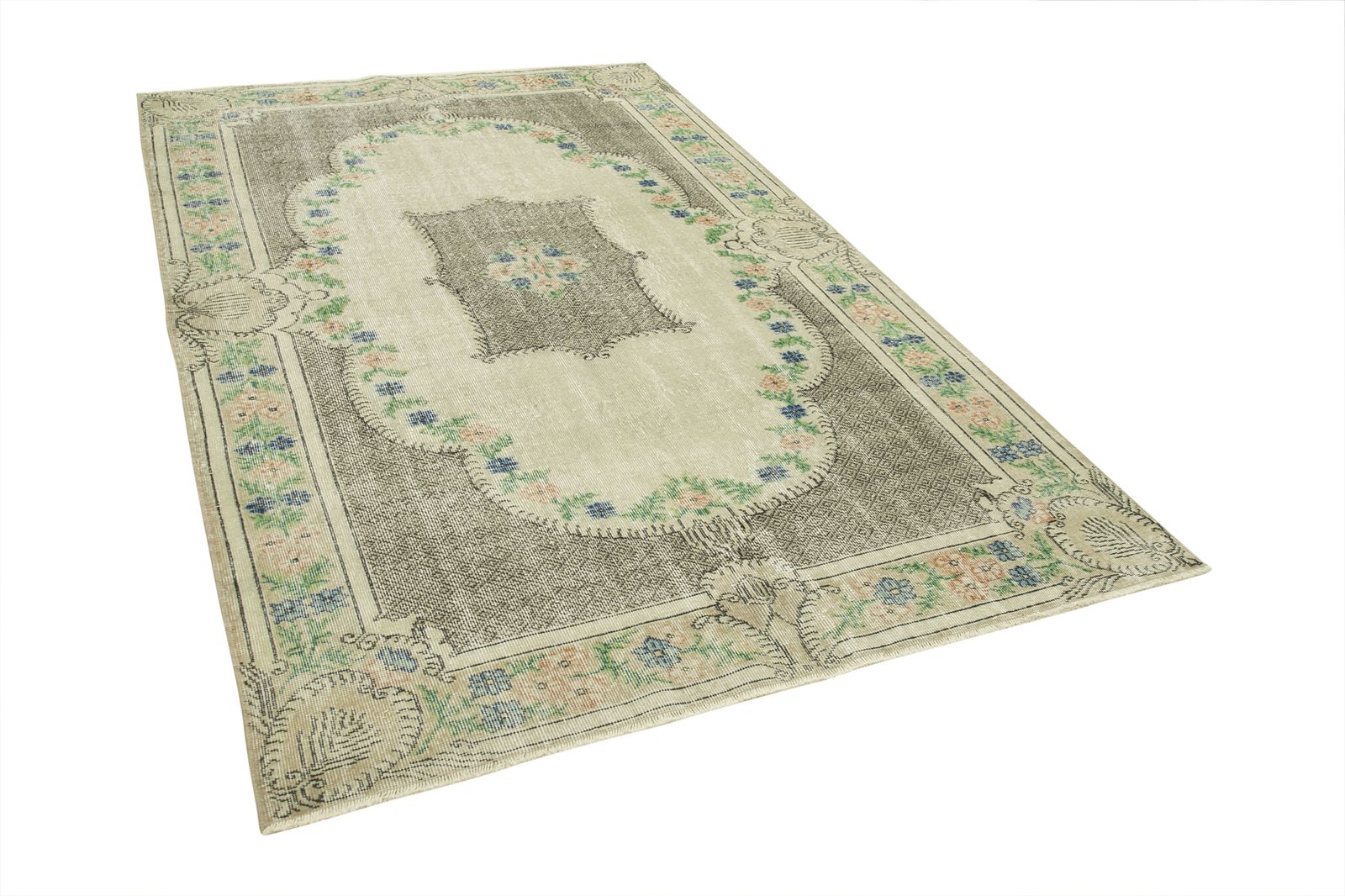 Antique Turkish Distressed One Of A Kind Unique Kayseri Rug photo Textiles