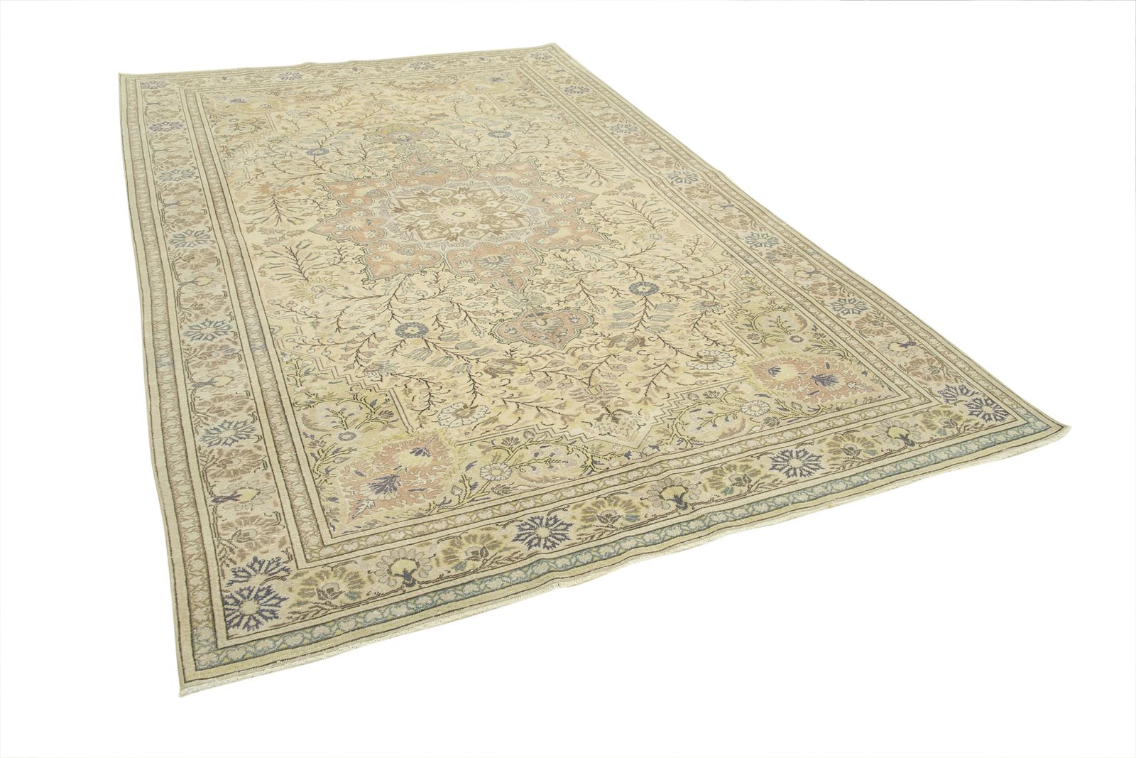 Antique Turkish Distressed One Of A Kind Unique Kayseri Rug photo for sale