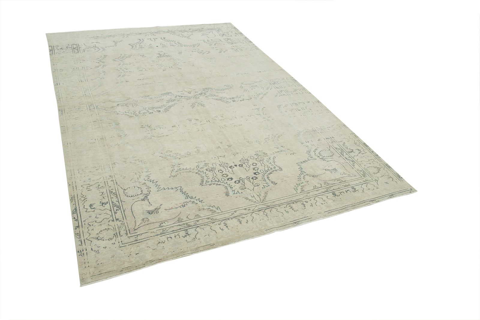 Antique Turkish Distressed One Of A Kind Unique Kayseri Rug photo 1080.0