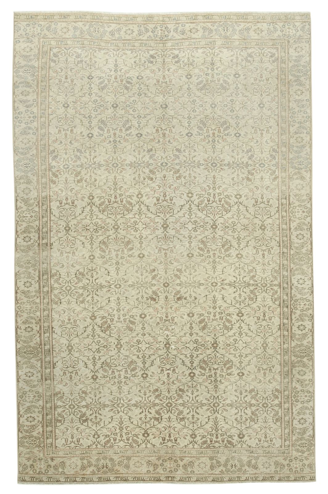 Antique Turkish Distressed One Of A Kind Unique Kayseri Rug