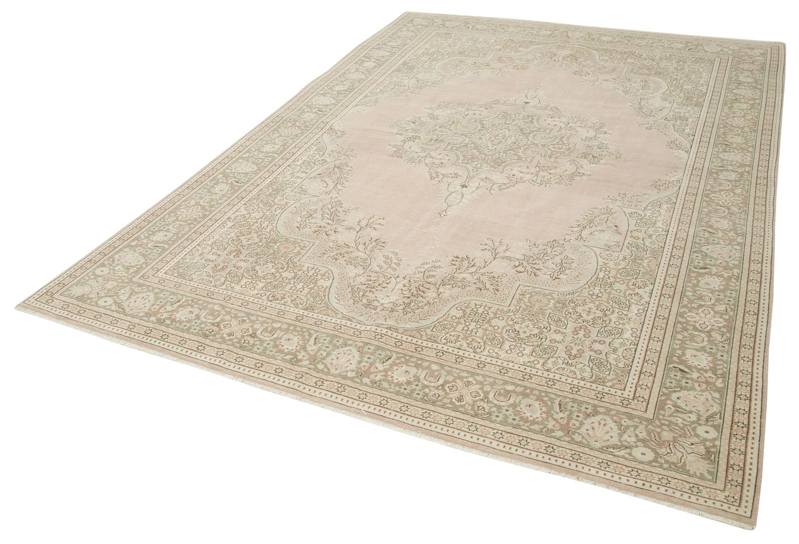 Antique Turkish Distressed One Of A Kind Unique Kayseri Rug photo vinterior