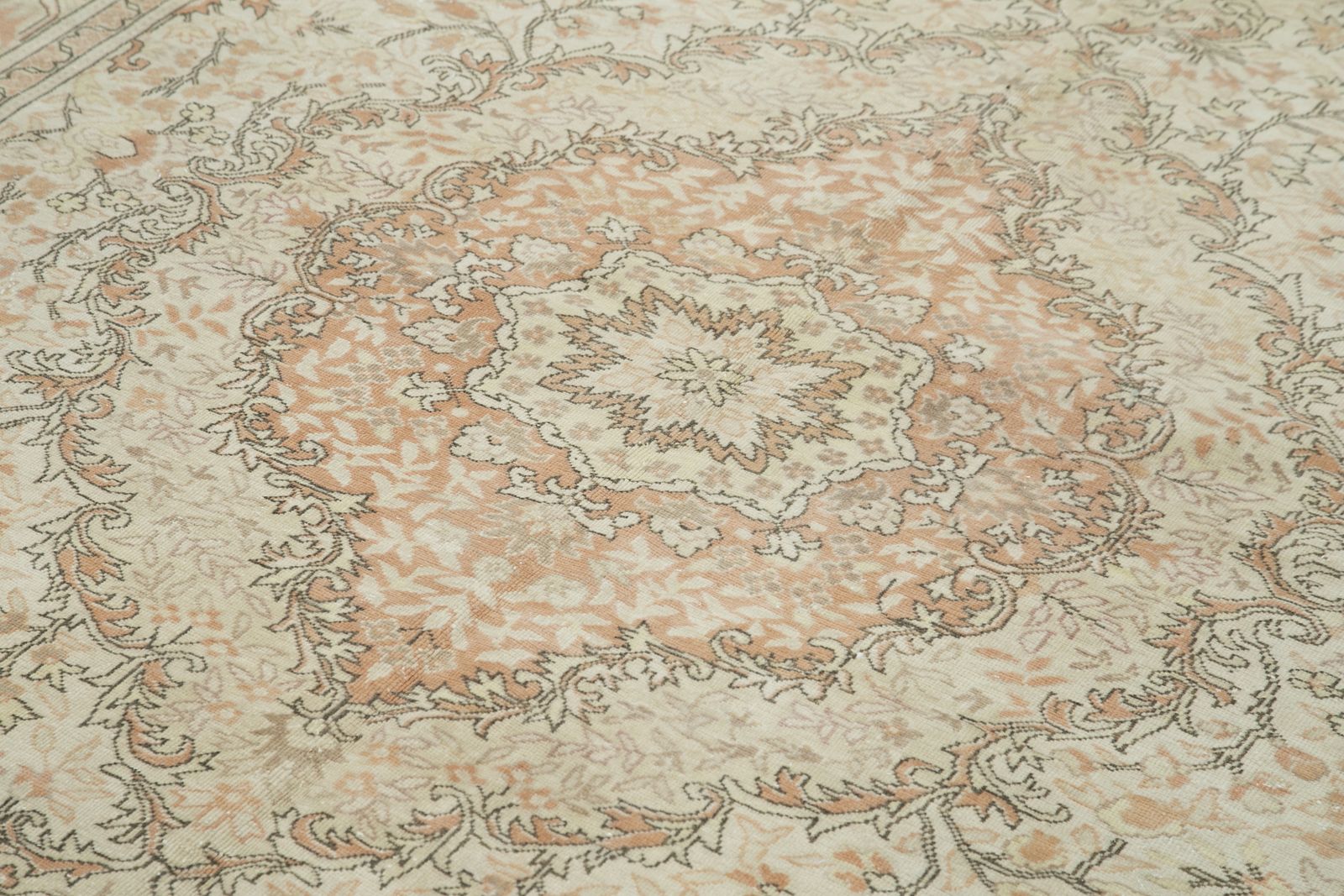 Antique Turkish Distressed One Of A Kind Unique Kayseri Rug photo for sale