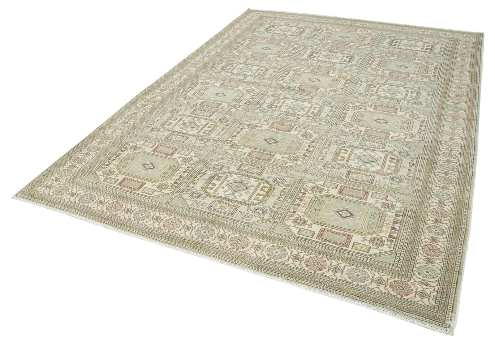 Antique Turkish Distressed One Of A Kind Unique Kayseri Rug photo for sale