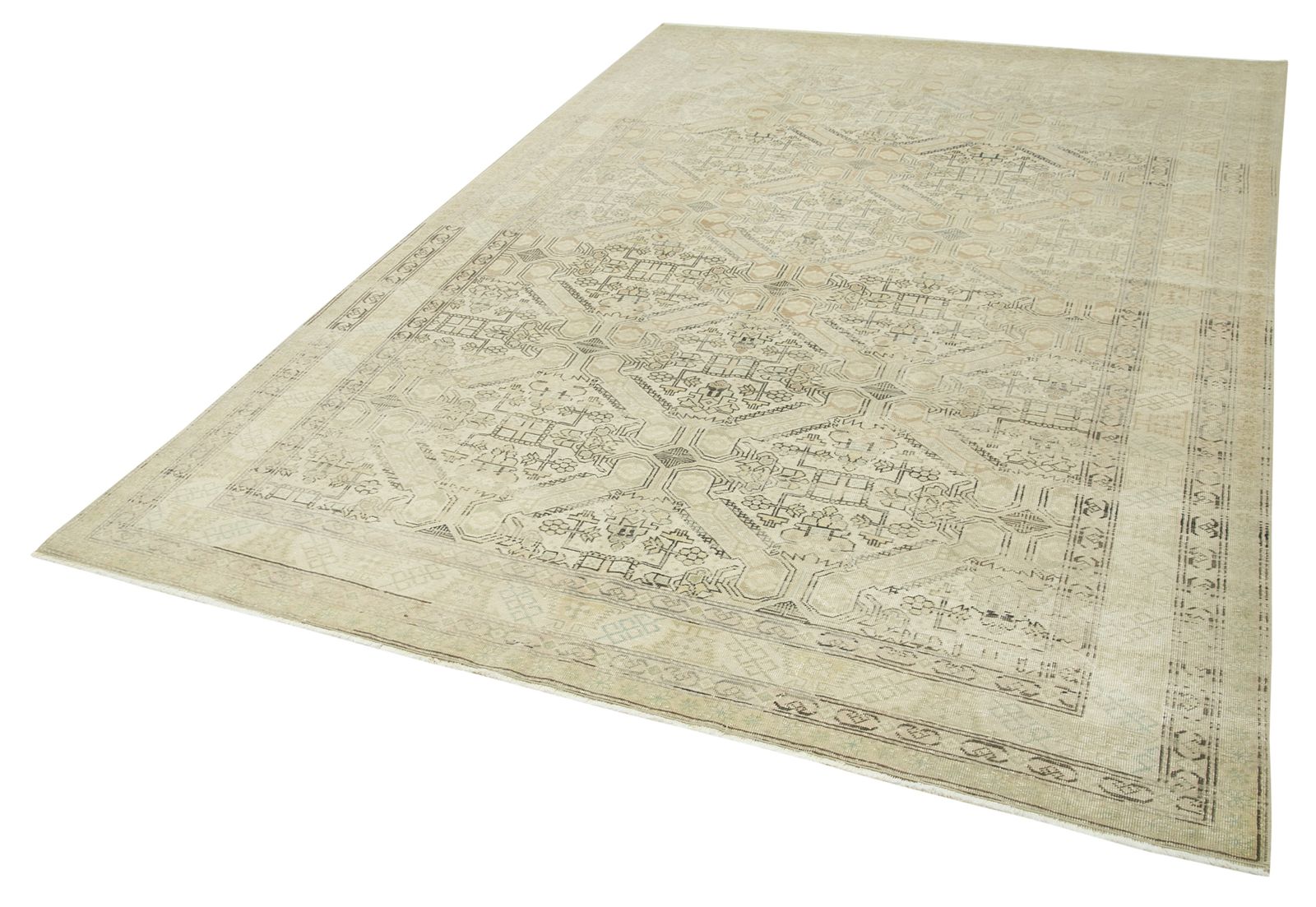 Antique Turkish Distressed One Of A Kind Unique Kayseri Rug photo furniture
