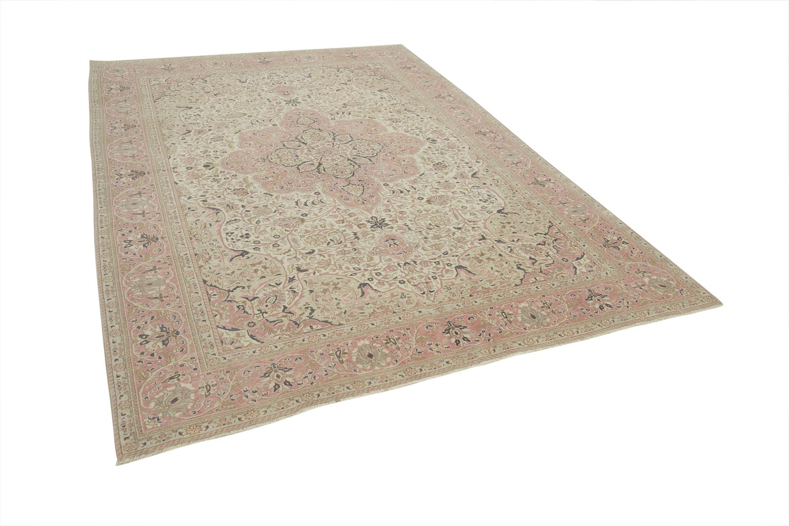 Antique Turkish Distressed One Of A Kind Unique Kayseri Rug photo vinterior