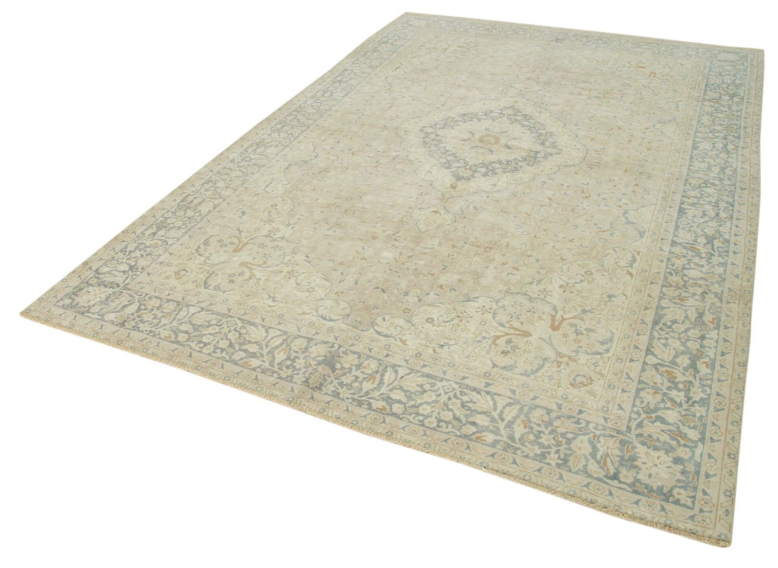 Antique Turkish Distressed One Of A Kind Unique Kayseri Rug photo for sale