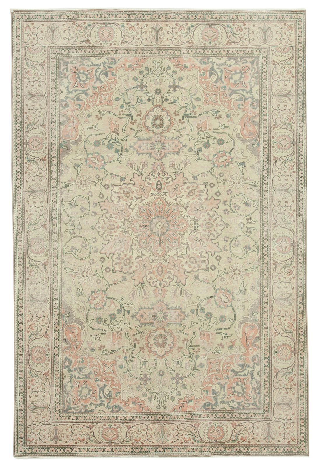 Antique Turkish Distressed One Of A Kind Unique Kayseri Rug