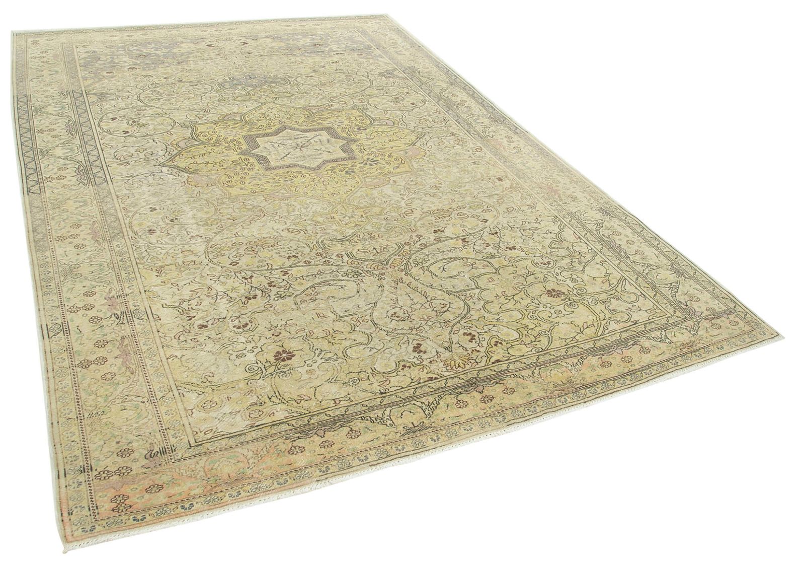 Antique Turkish Distressed One Of A Kind Unique Kayseri Rug photo vinterior
