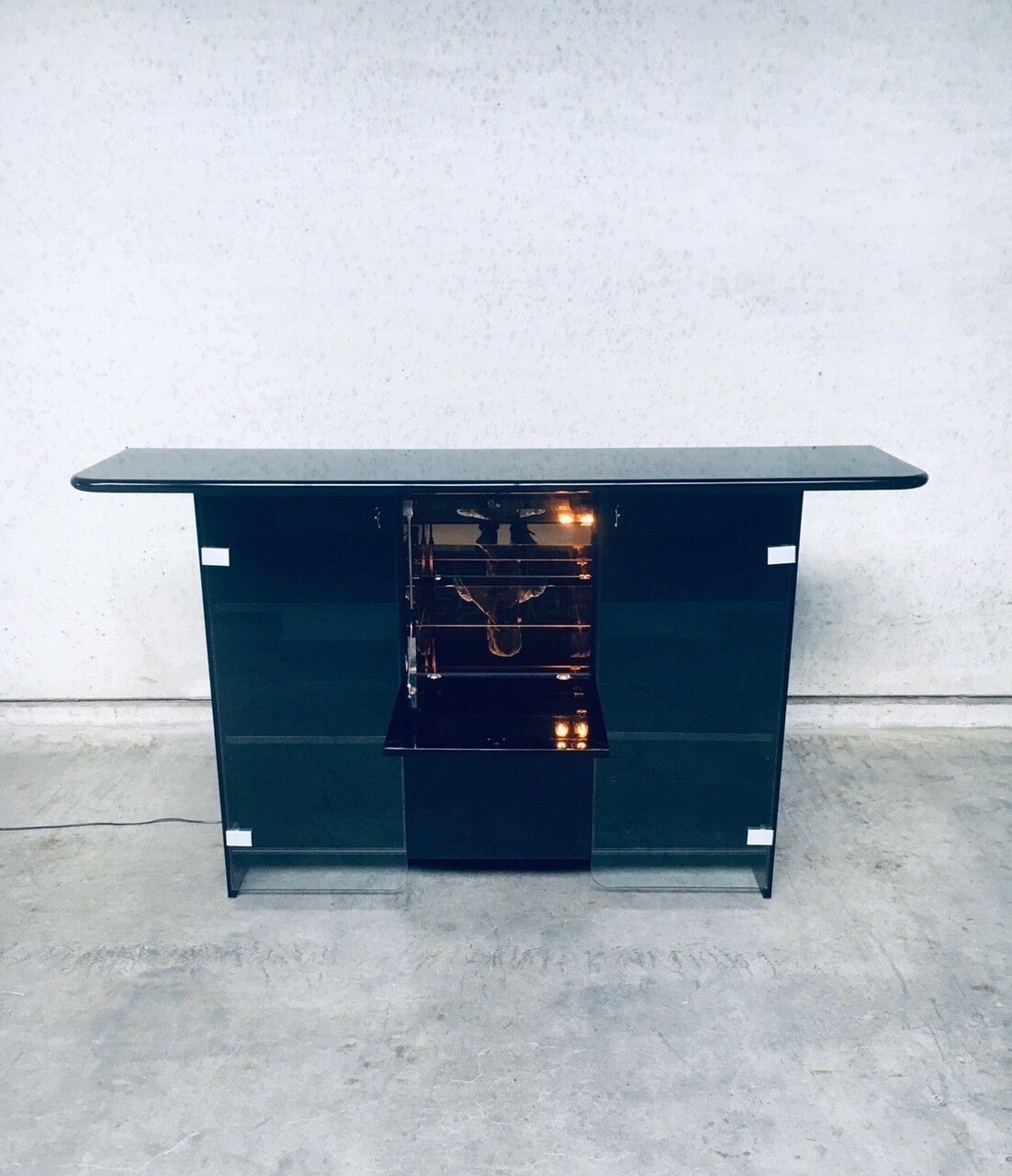 Postmodern Design Highboard Barkast Van Luigi Saccardo Voor Gasparello, Italië, Jaren 1980 photo vintage