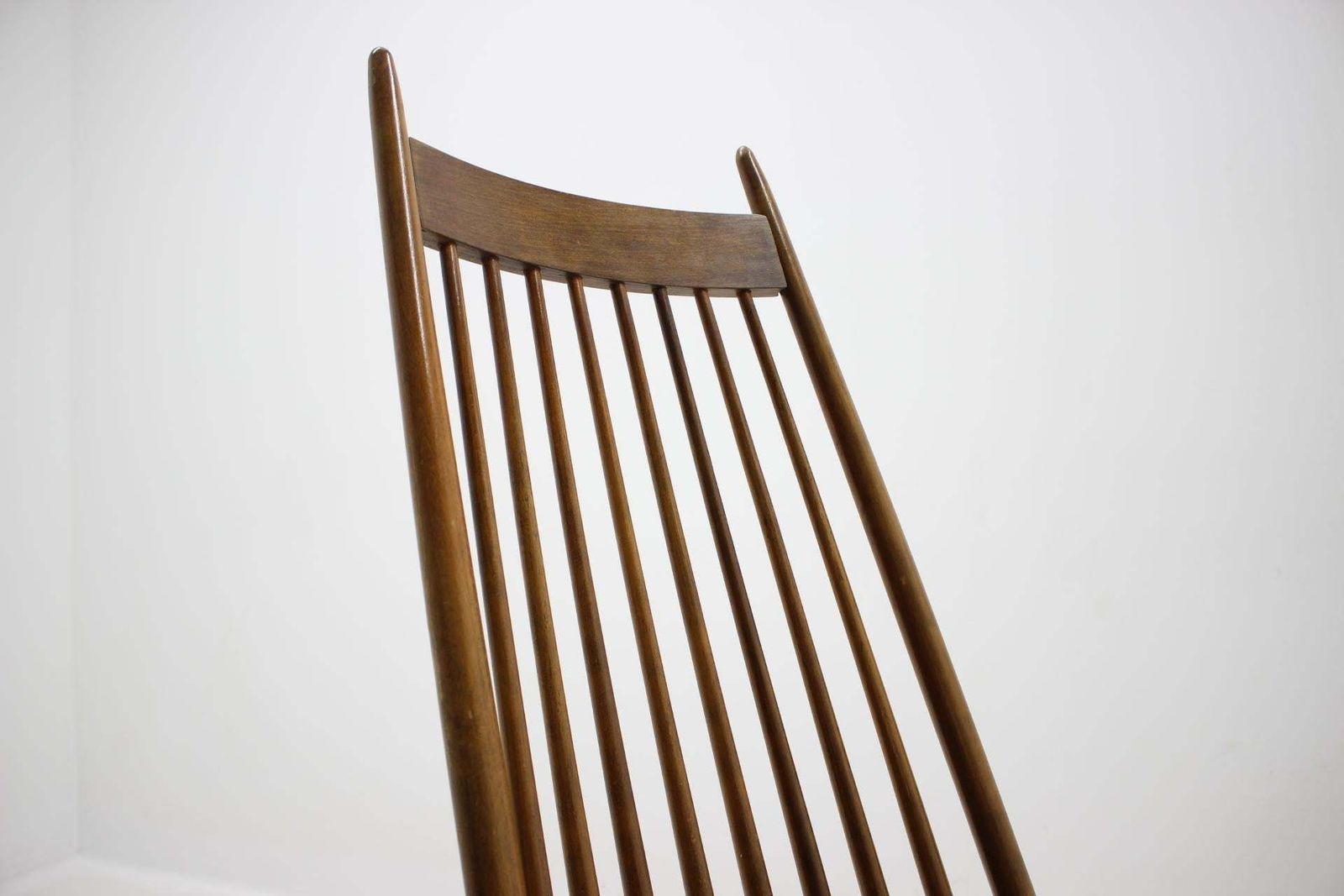 Mid Century Wooden Scandinavian Style Rocking Chair   Czechoslovakia / 1960s photo 872.0