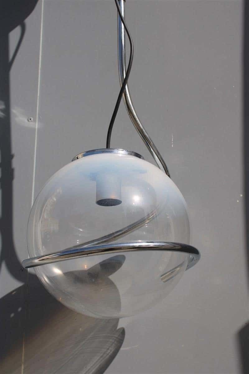 Fabio Lenci Italian Chandelier Pop Art Ball Murano Glass, 1970s photo 1286.0