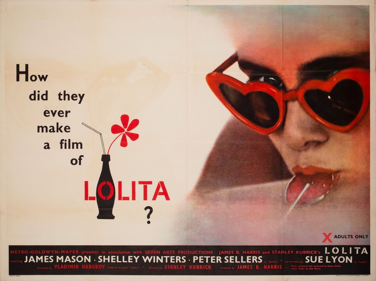 Lolita 1962 Uk Quad Film Movie Poster