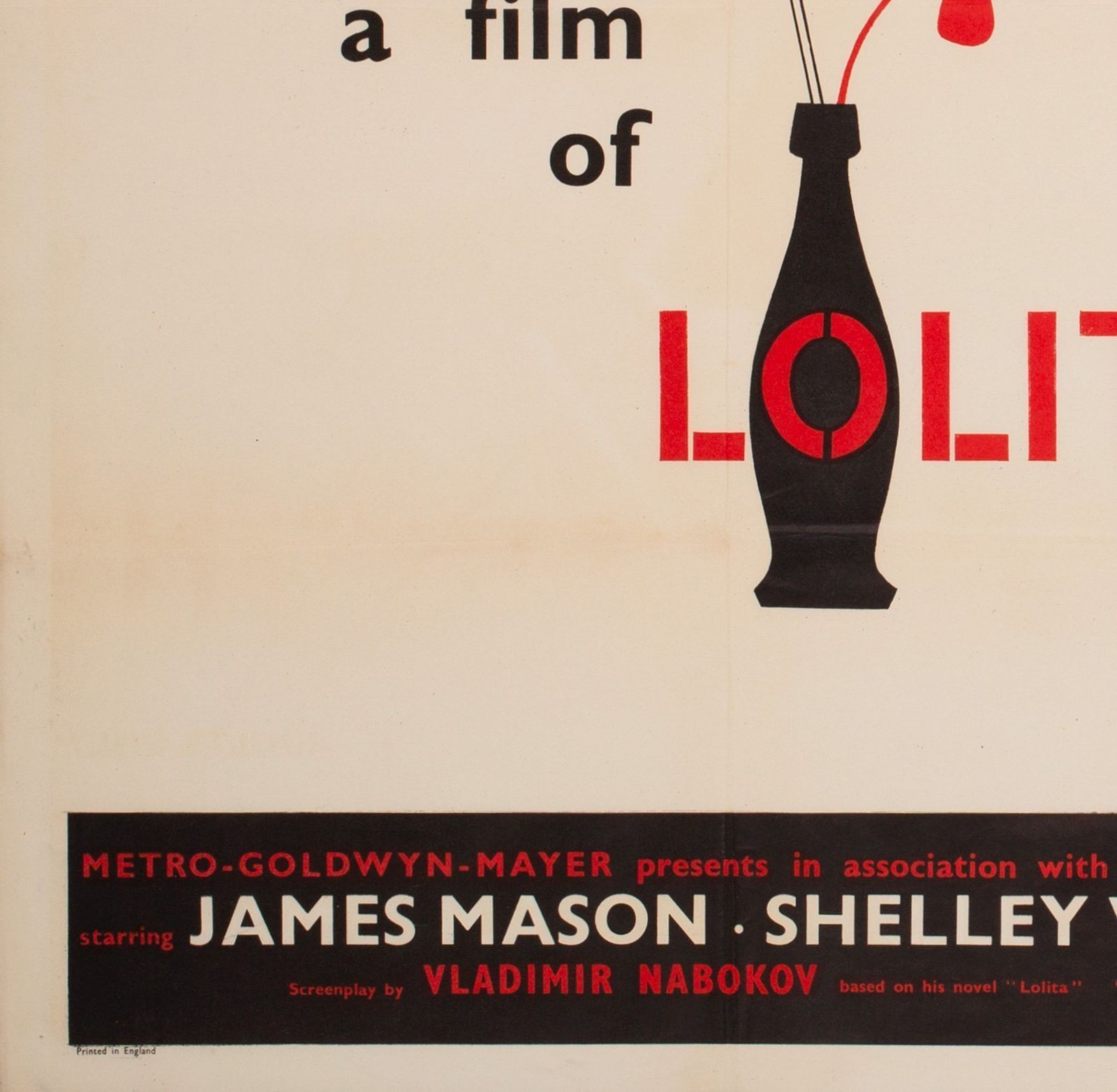 Lolita 1962 Uk Quad Film Movie Poster photo vinterior