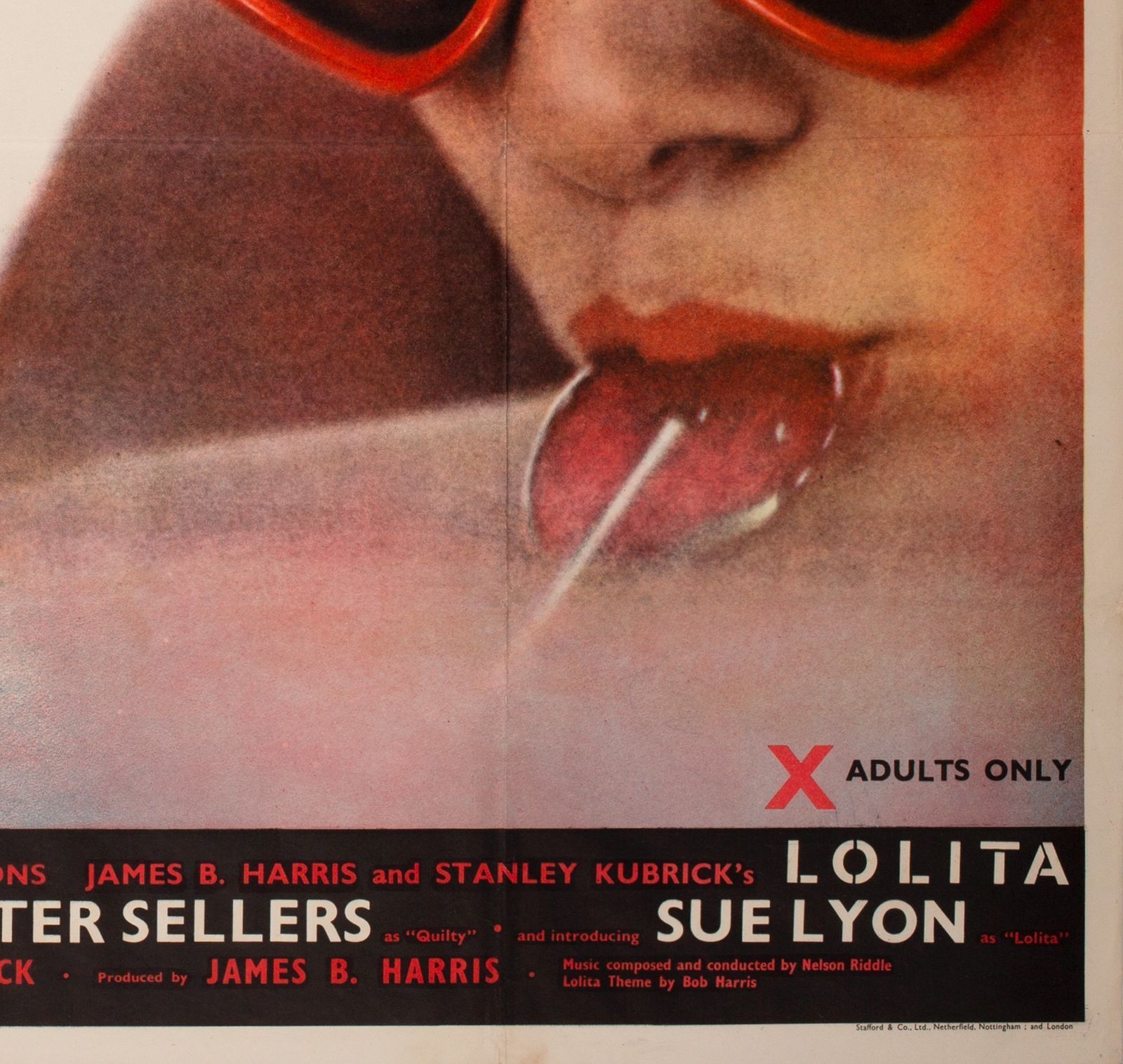 Lolita 1962 Uk Quad Film Movie Poster photo vintage