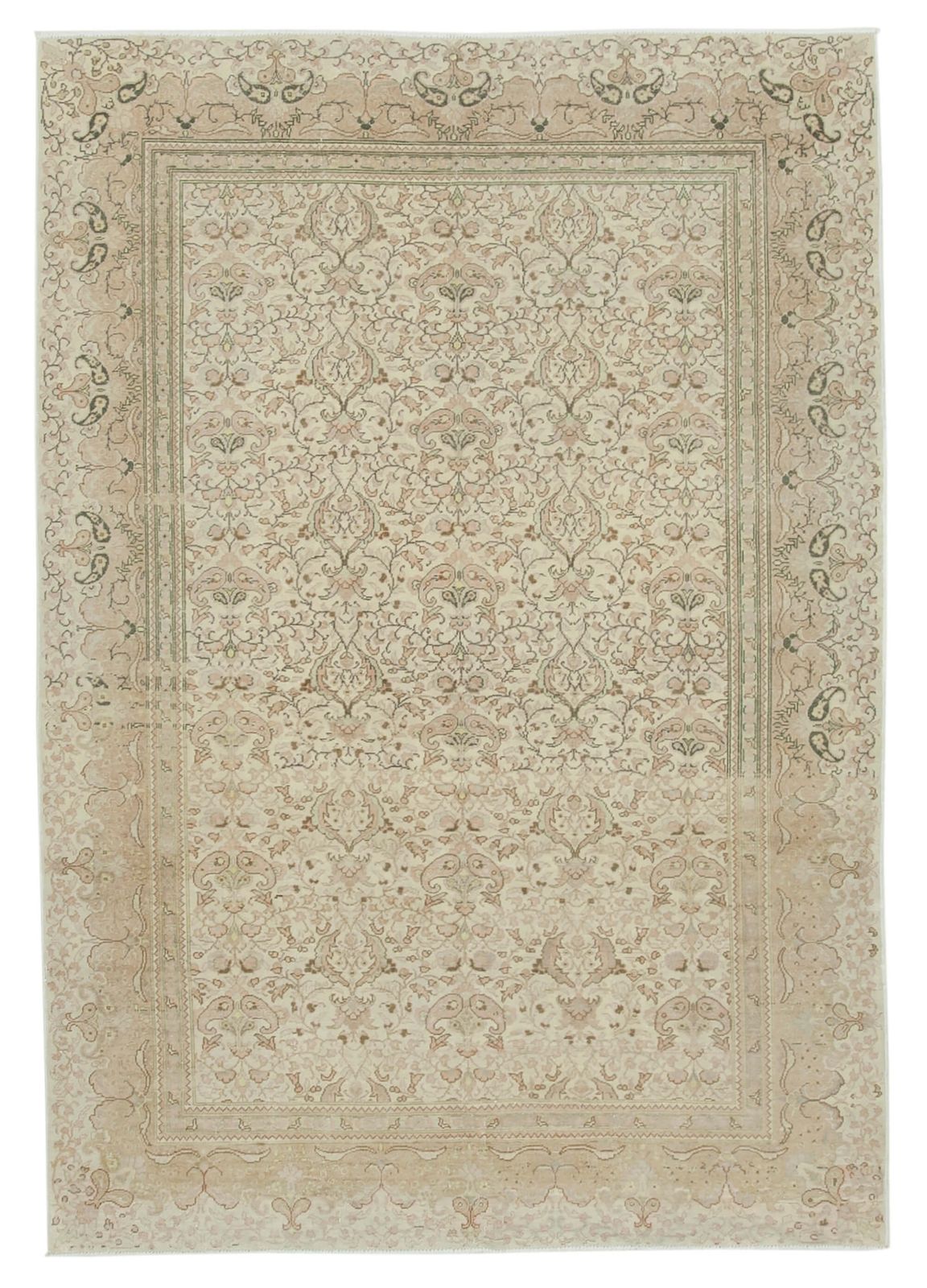 Antique Turkish Distressed One Of A Kind Unique Kayseri Rug
