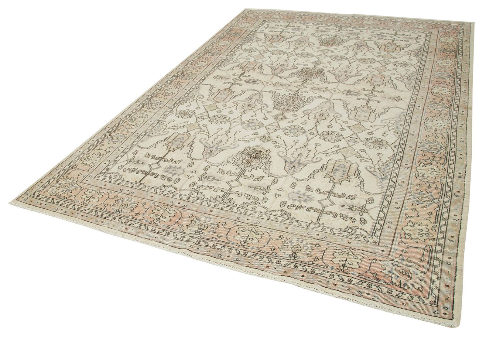 Antique Turkish Distressed One Of A Kind Unique Kayseri Rug photo for sale