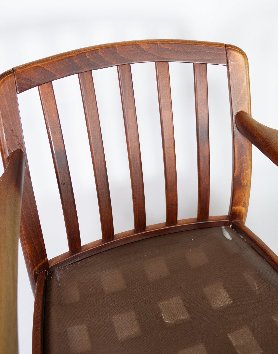 A Set Of Easy Chairs In Polished Wood And Cushions In Velor By Dansk Design From The 1960s. photo vinterior
