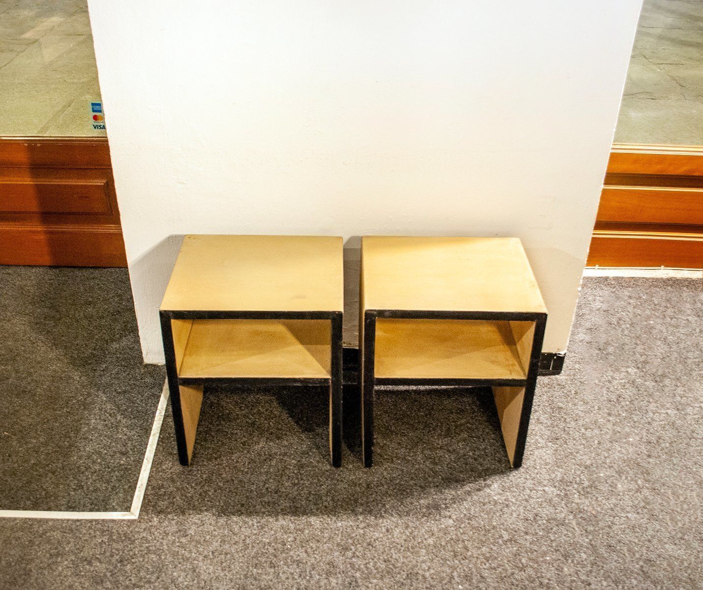Nachtkastjes En Bank, Jaren 1930, Set Van 3 photo furniture
