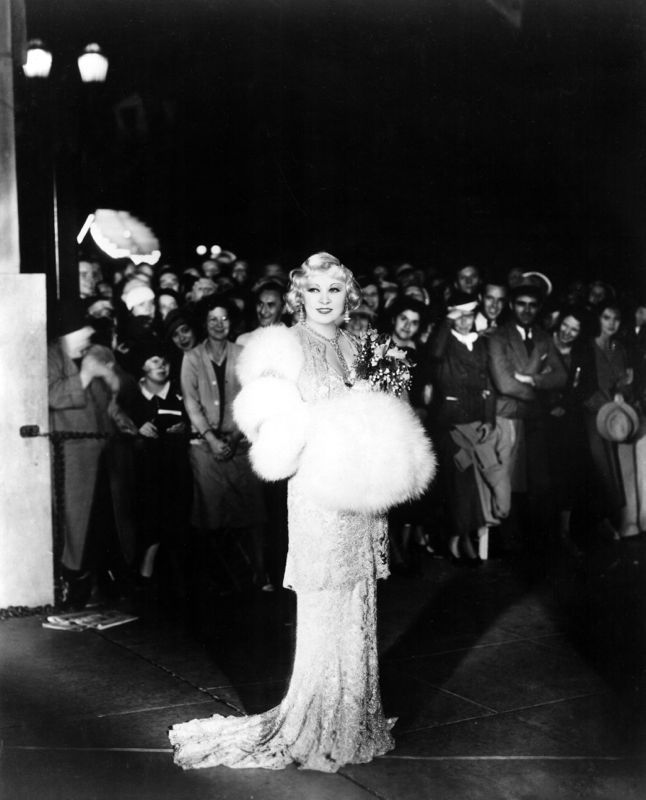 'Mae West On The Red Carpet' 1930s Hollywood Oversize Silver Gelatin Print Unframed