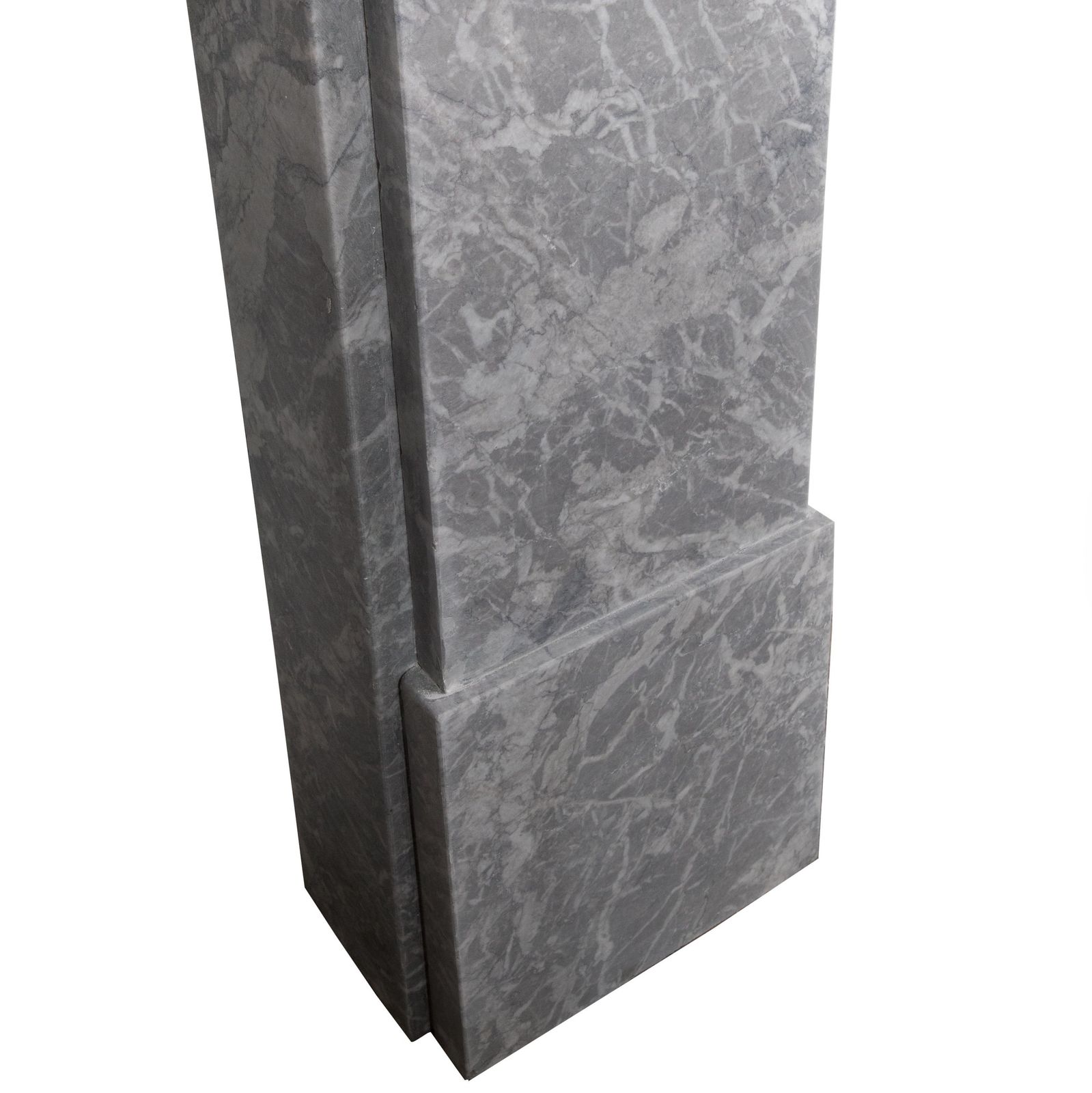 Victorian Style Grey Marble Fireplace Surround photo Home Fixtures