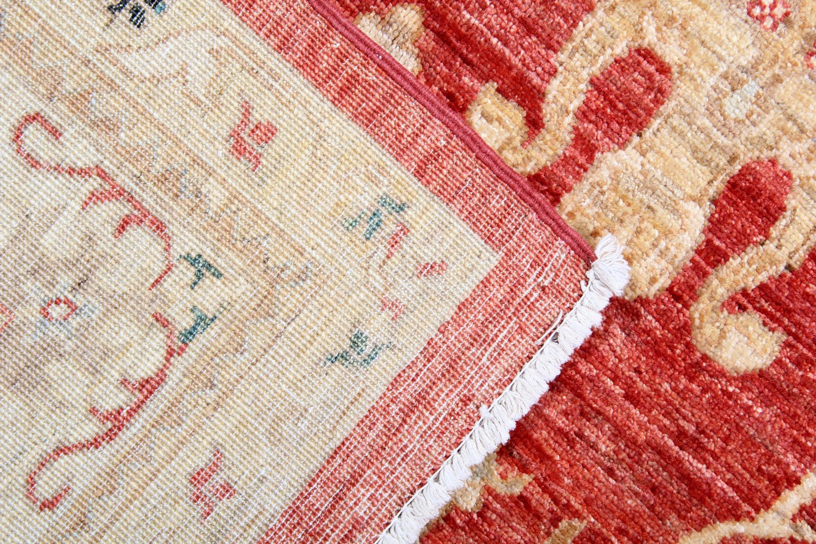 Handwoven Oriental Red Wool Rug, Ziegler Sultanabad Carpet 200 X 310 Cm photo for sale