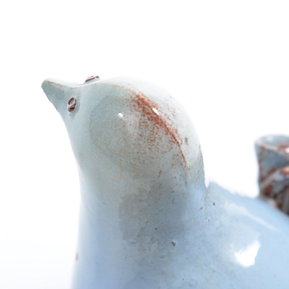 Hand Made Ceramic Pigeon Sculpture, Czechoslovakia 1960s photo for sale