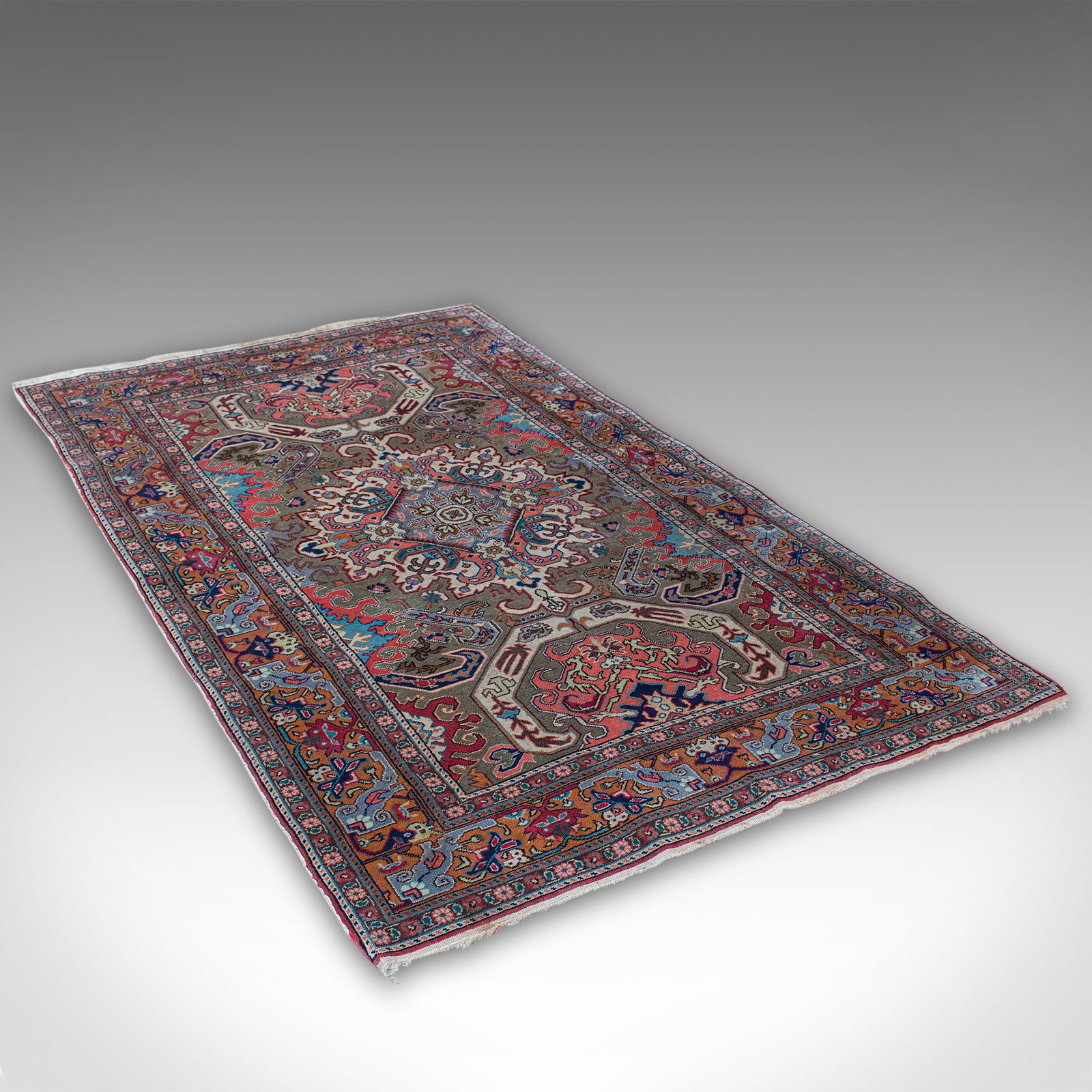 Vintage Erivan Rug, Caucasian, Woven, Hall, Living Room, Carpet, Late 20th C