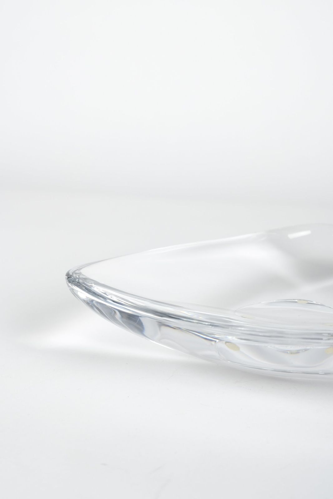 Orrefors Triangle Bowl Signed 60s Sweden Below photo Home Decor